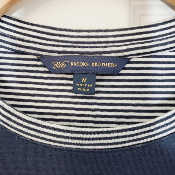 Brooks and Brother's Womens LongsleeveStriped Dress size MED - Picture 6 of 6